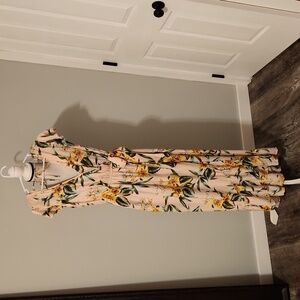 NWT BOG Collecive floral faux wrap maxi dress